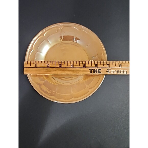 Vintage Termocrisa Peach Lusterware Coffee Cup Mug & Plate (6.5") - Picture 5 of 12